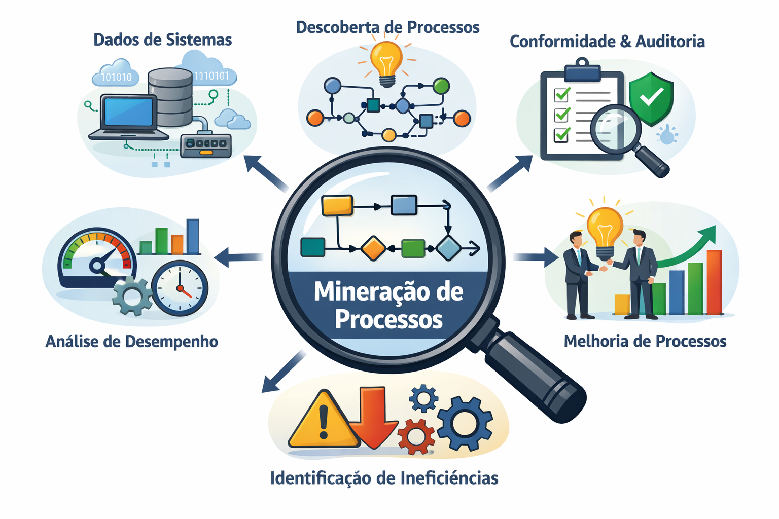 mineração processos em ação