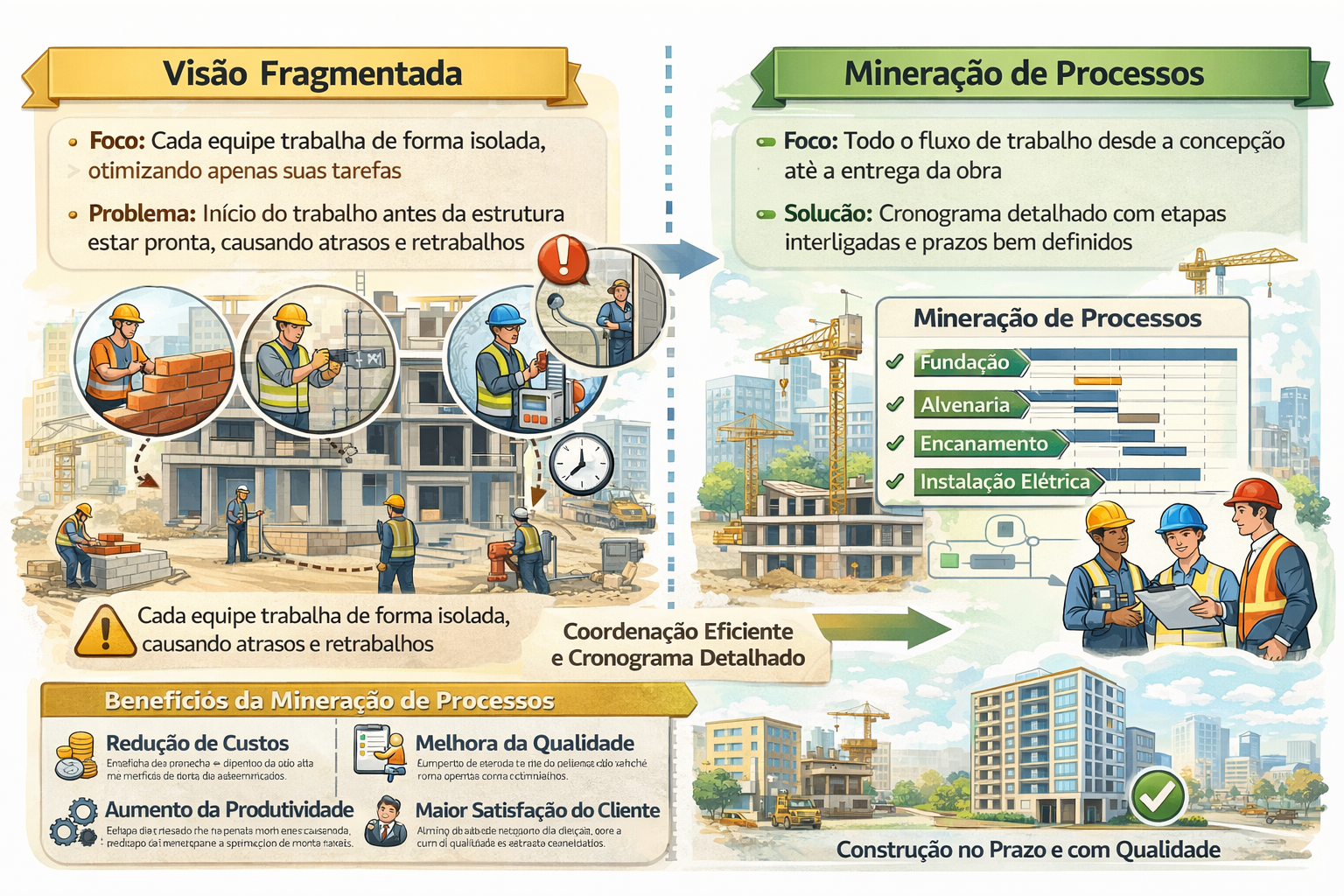 mineracao Processos versus classica